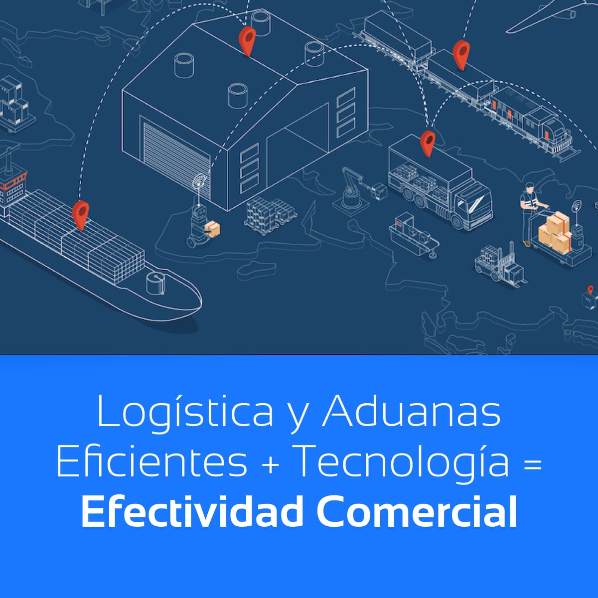 Gráfico que muestra una cadena logística optimizada con la ayuda de Del Bravo